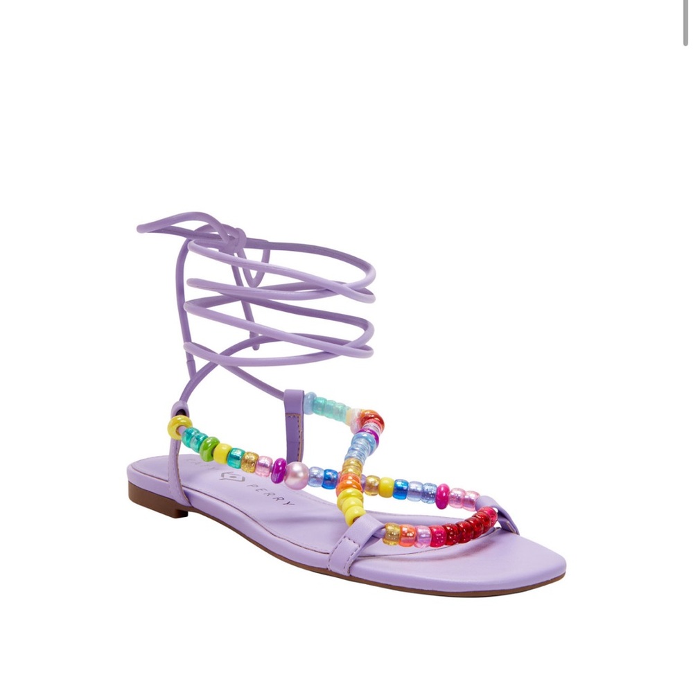 Brand new, never worn, Katy Perry The Halie Bead Lace Up Sandals